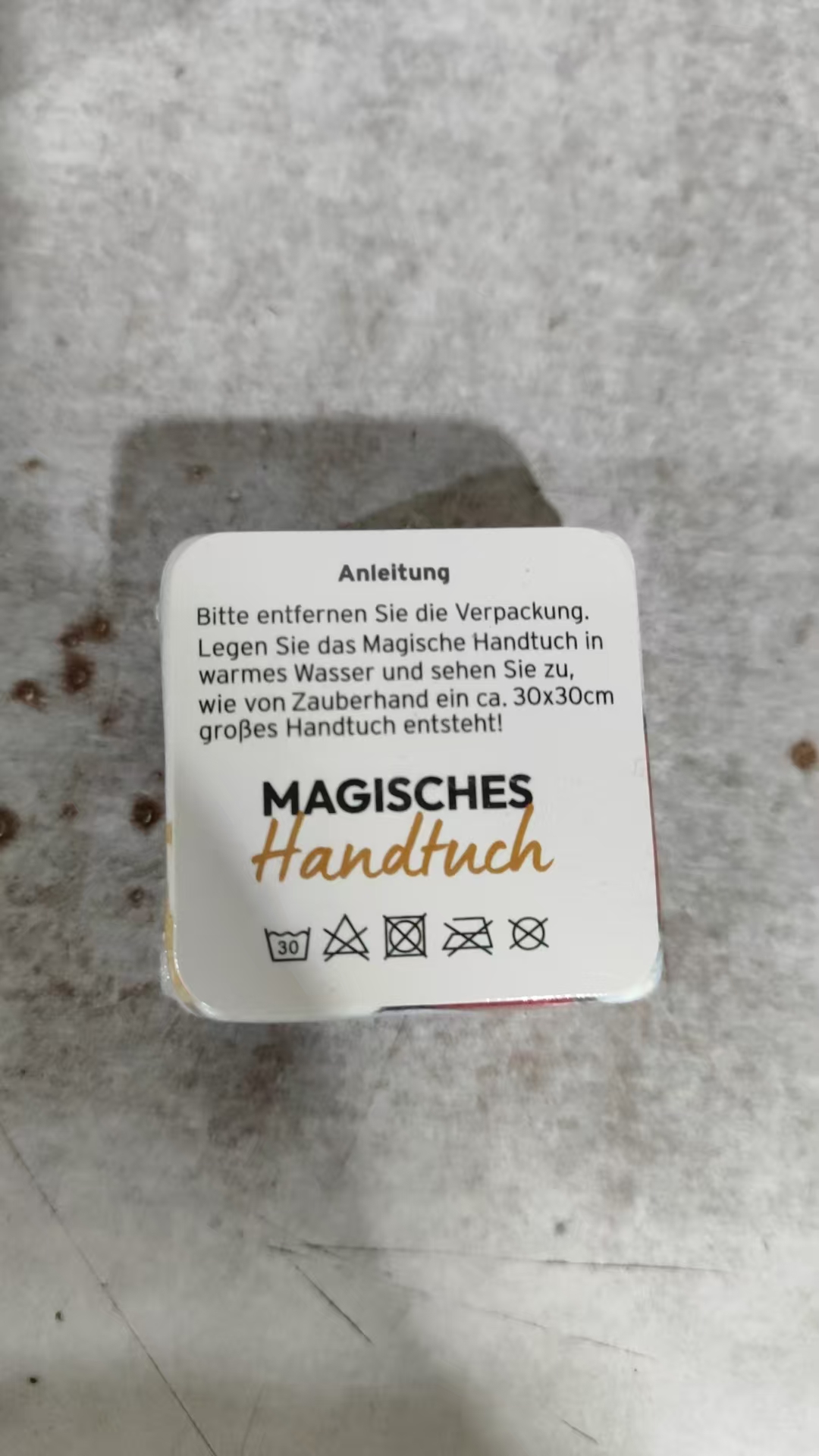 	Zauberhandtuch selbst gestalten - Magic Towel - Zauberwaschlappen bedrucken - Kompressionshandtuch 