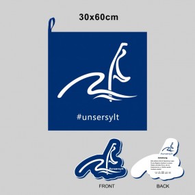 Gepresstes Handtuch in Sonderform | bedruckte Werbearti...